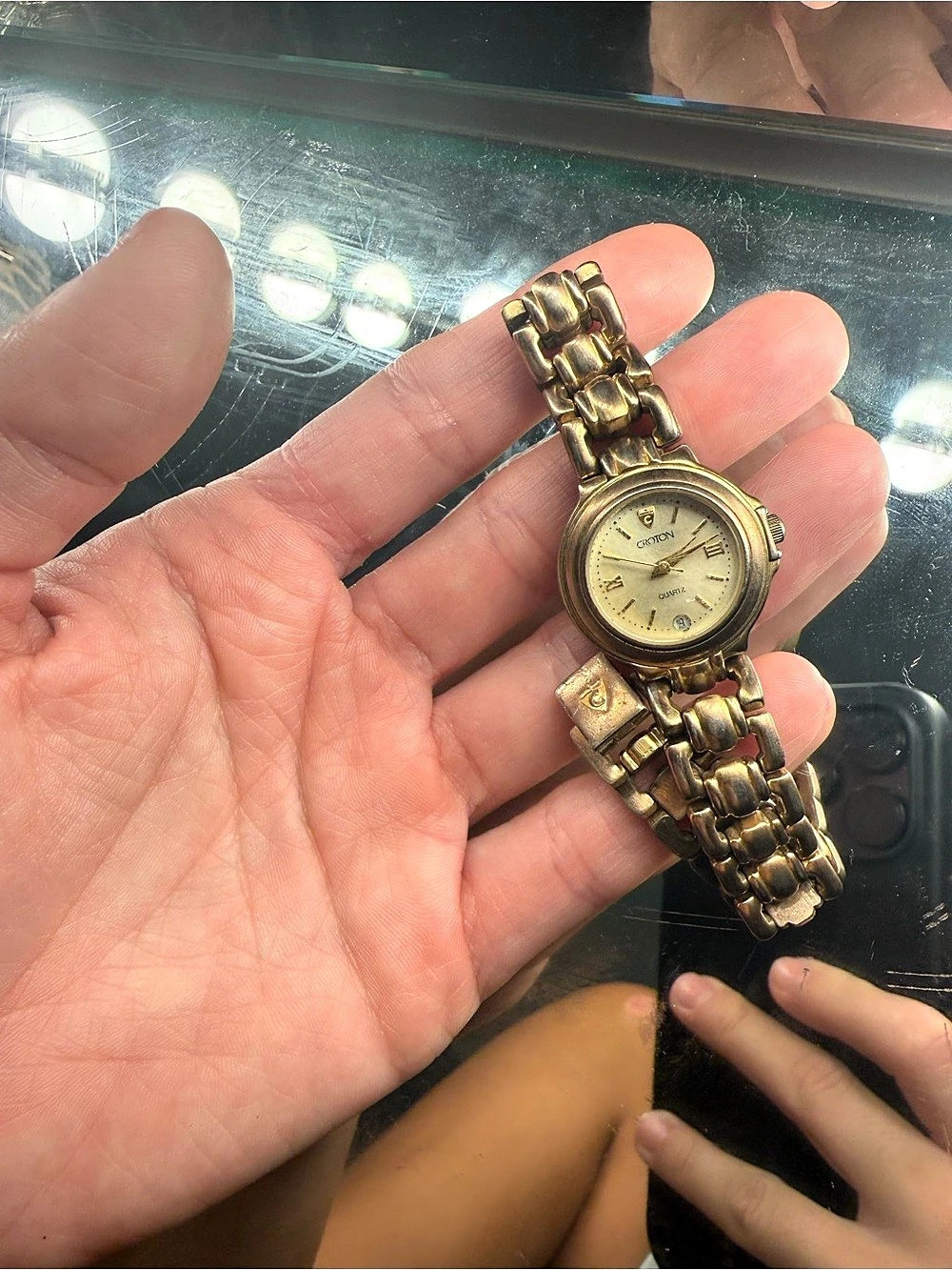Croton Gold-Tone Bracelet Watch 23k